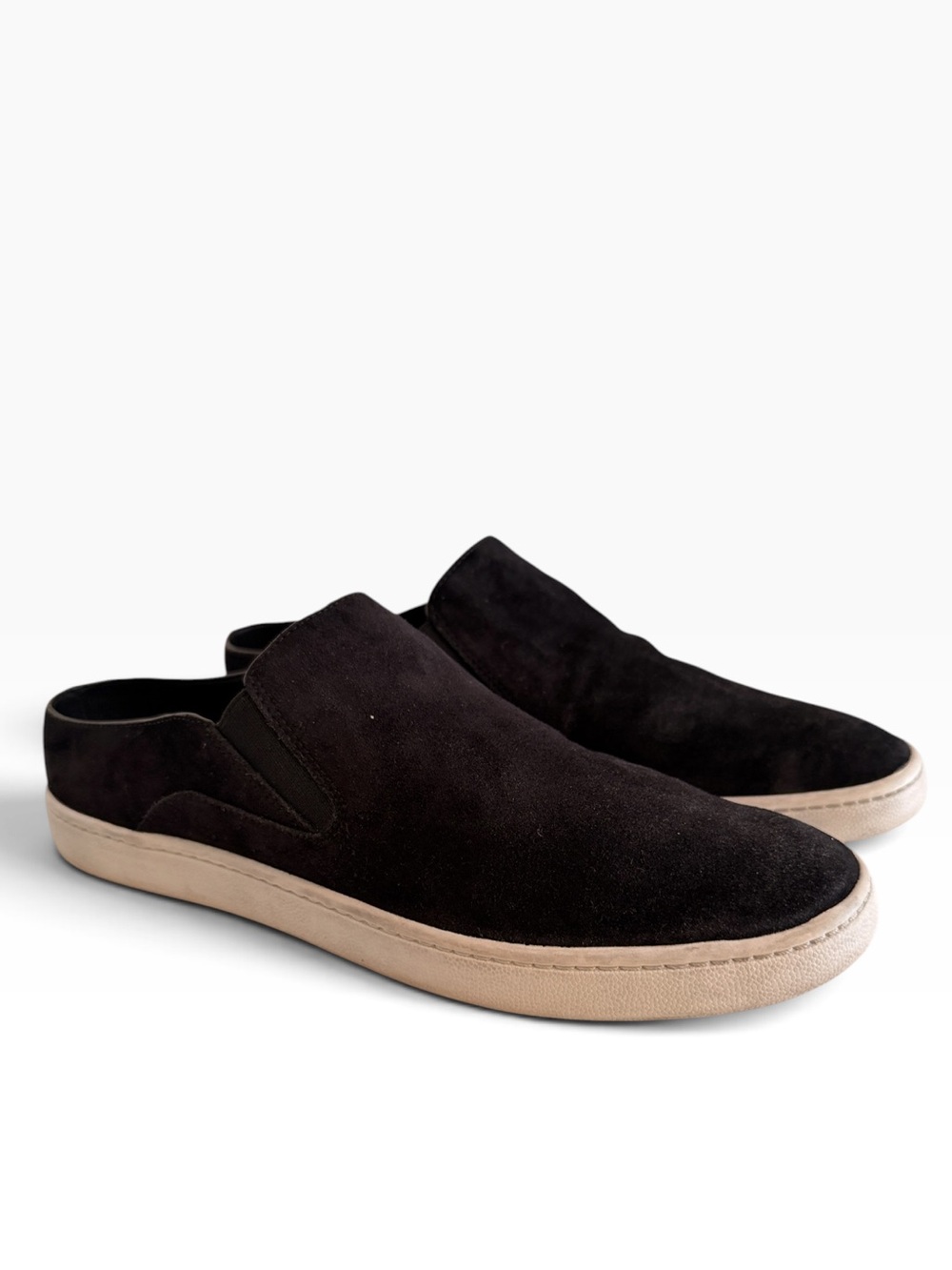 Vince "Verrell" Black Suede Slip-On Mule Sneakers 37 (7)